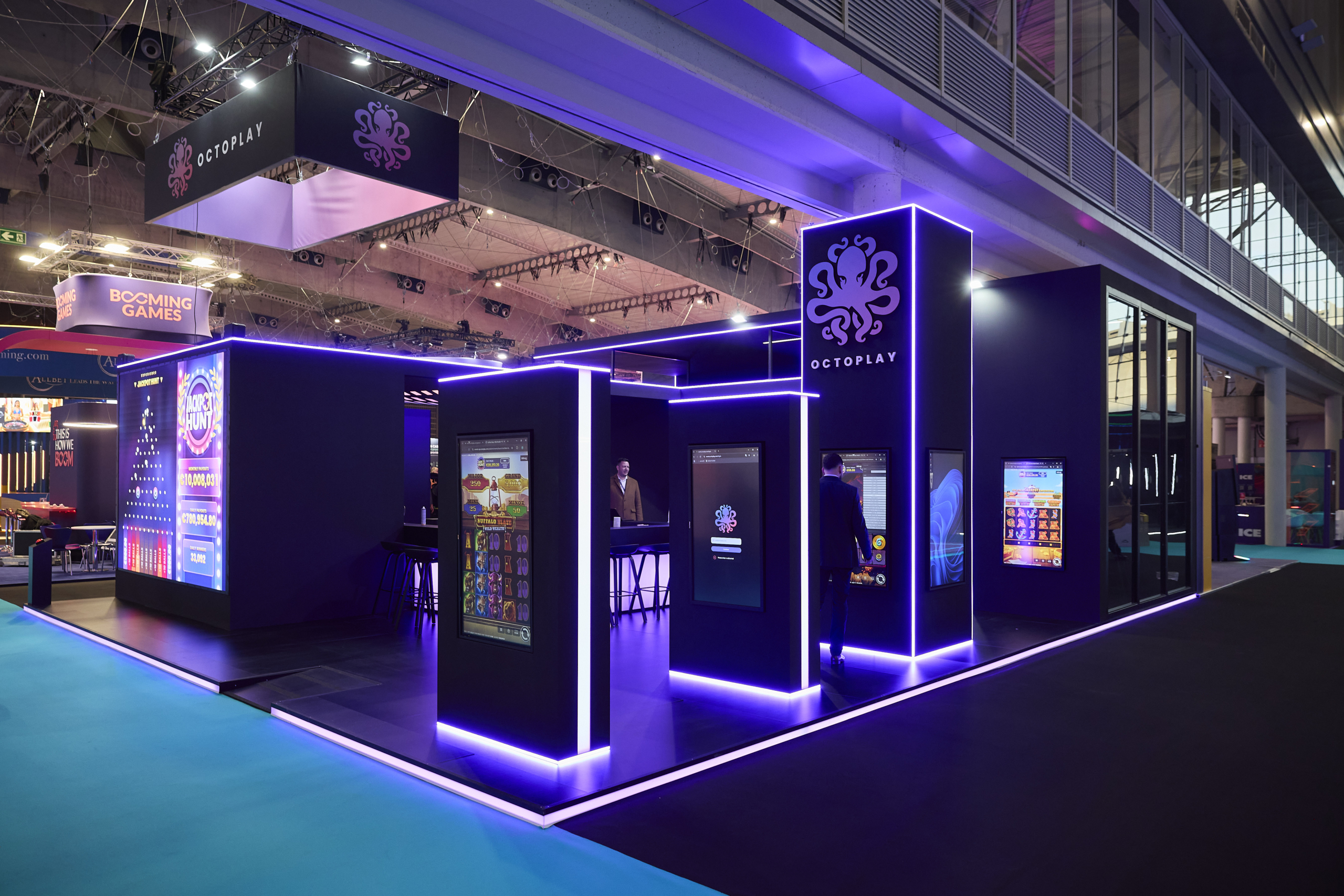 Octoplay booth at ICE Barcelona 2025