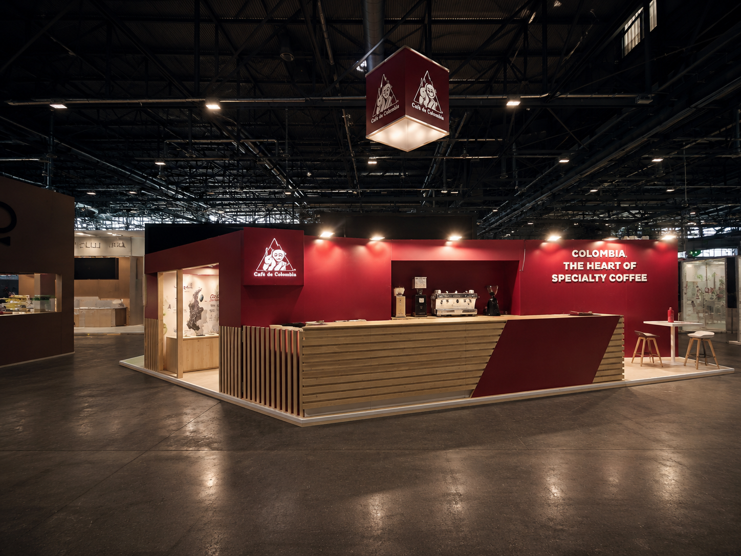 Cafe Ginebras booth at World of Coffee 2025